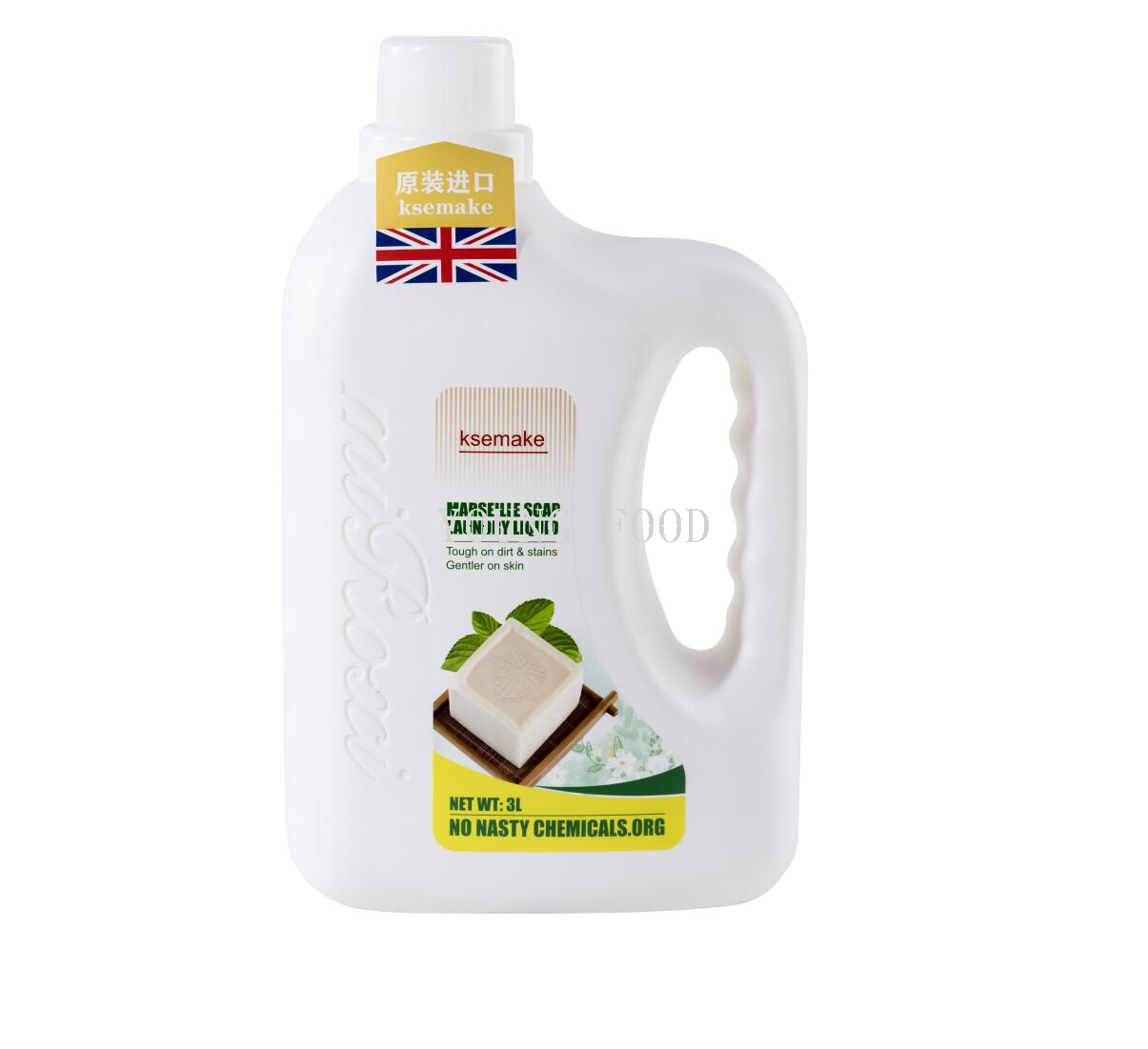 包邮批发！英国进口洗涤日化克丝漫马赛皂液3l日用百货穿戴甲手办详情4