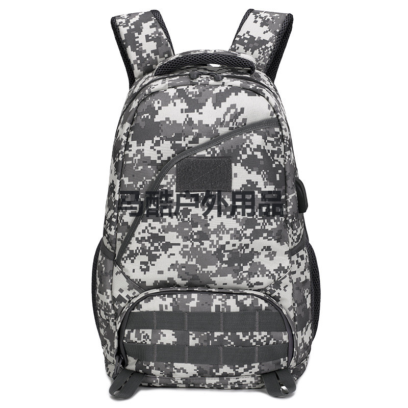 【ce rohs证书】户外运动战术骑行登山背包usb军事迷彩双肩包详情图7