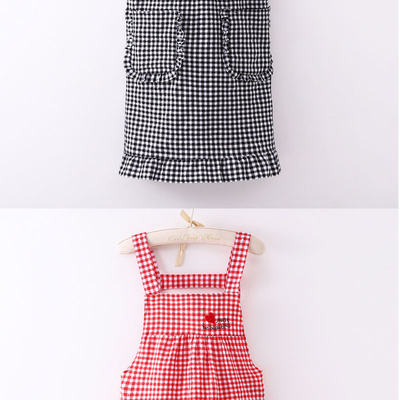 韩版背带式围裙厨房家用可爱双肩围腰柔软耐磨洋气上班防污工作服详情11