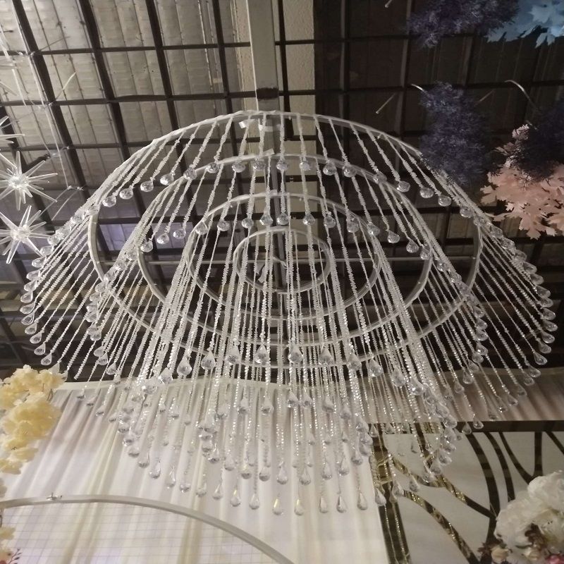 圆形吊顶水晶大吊灯10圈婚庆道具热销婚礼必备大礼堂详情图2