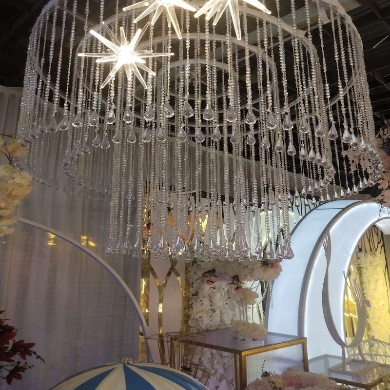 圆形吊顶水晶大吊灯10圈婚庆道具热销婚礼必备大礼堂详情1