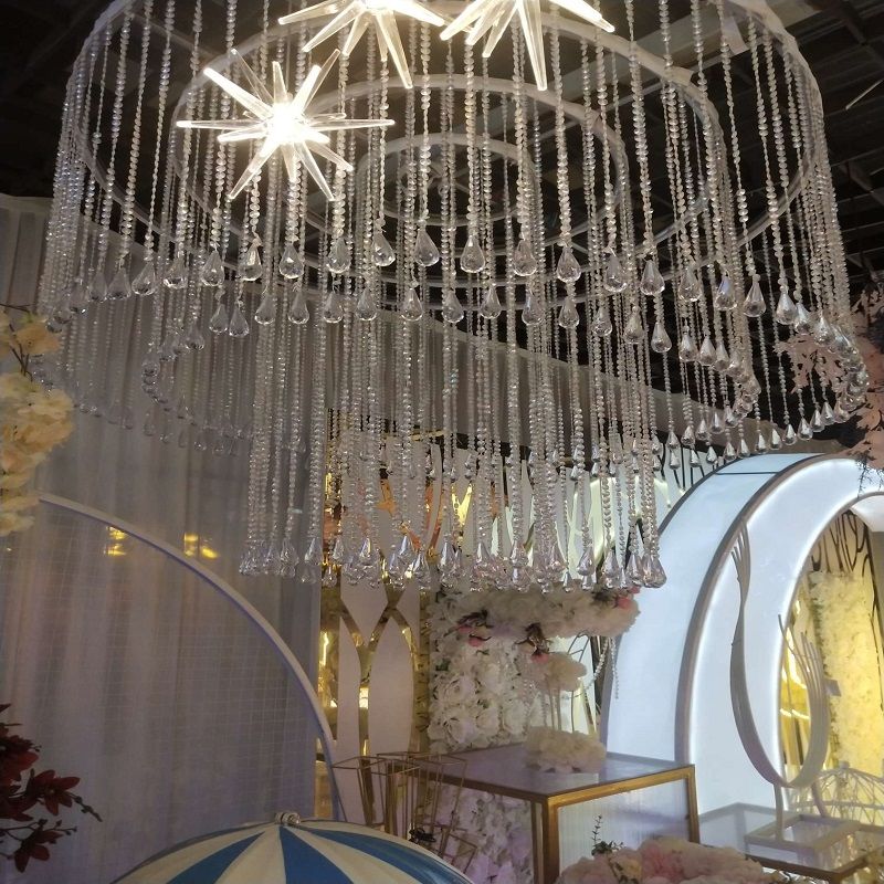 圆形吊顶水晶大吊灯10圈婚庆道具热销婚礼必备大礼堂详情图4
