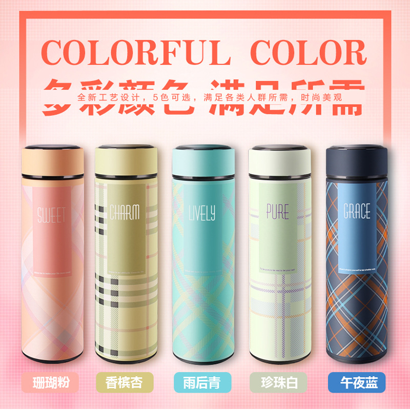 创意印花304不锈钢保温杯商务直杯便携旅行杯定制广告礼品杯详情图1