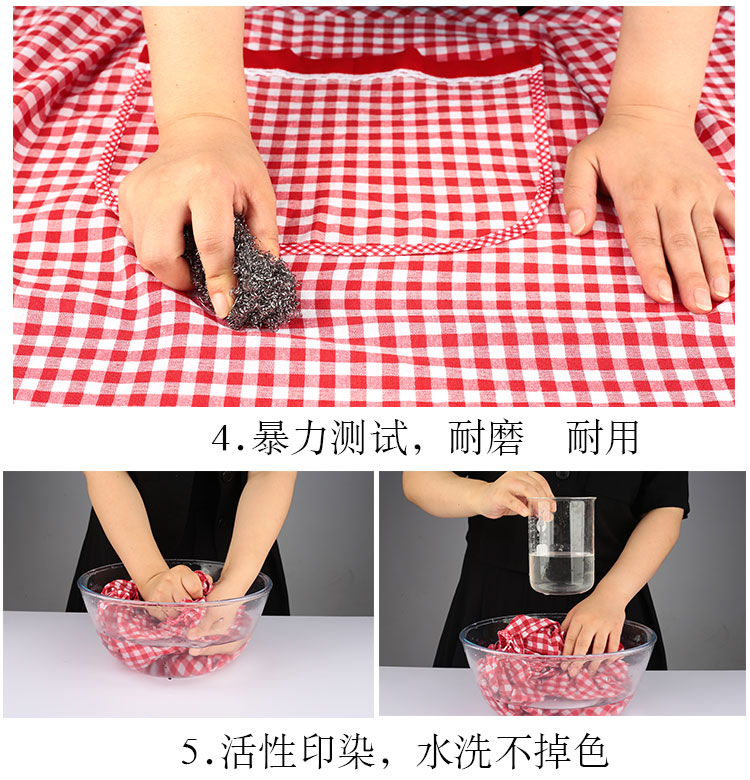 翻领围裙女家用裙子式厨房做饭可爱日系纯棉布韩版时尚坎肩工作服详情8