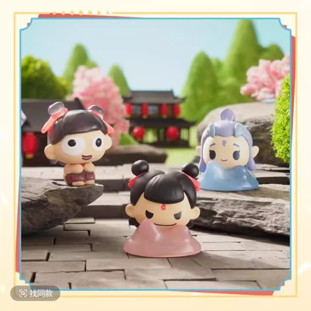 正版授权哪/吒《哪/吒之魔童闹海》排排坐系列迷你公仔萌粒潮玩摆件详情图3