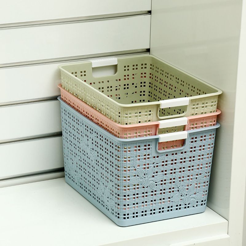 大号镂空玩具收纳篮学校整理置物篮家居换洗衣服收纳筐厂家批发详情图1