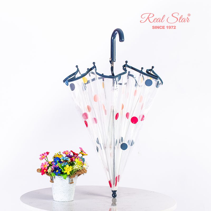 rst066圆点雨伞小可爱儿童伞男童女伞阿波罗拱形雨伞批发详情图2