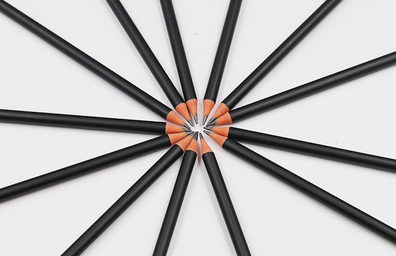 铅笔厂家hb铅笔定制logo批发黑色环保圆杆儿童写不断外贸广告铅笔详情图1