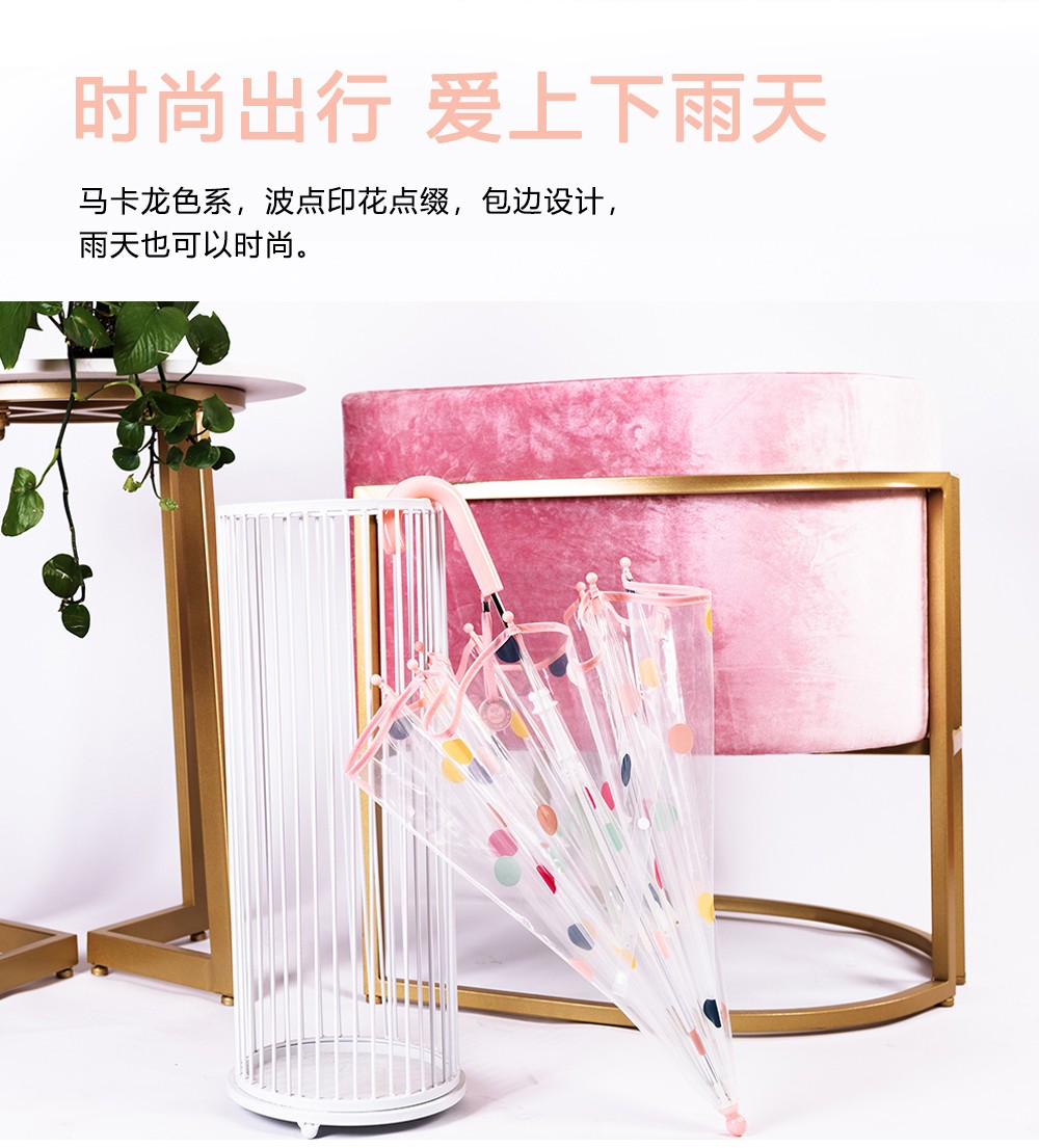 rst066圆点雨伞小可爱儿童伞男童女伞阿波罗拱形雨伞批发详情4