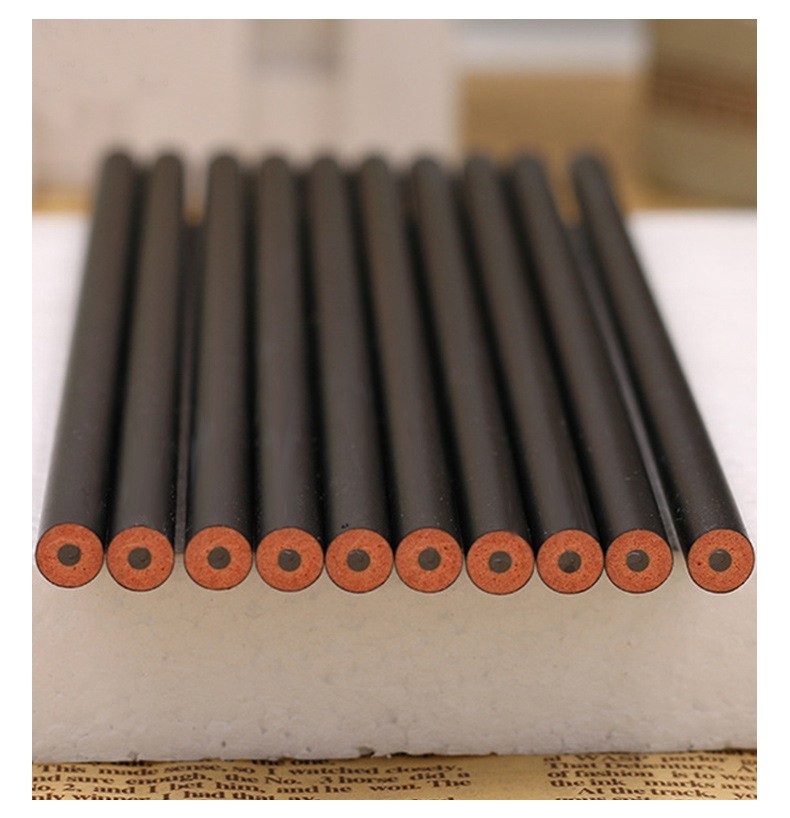 铅笔厂家hb铅笔定制logo批发黑色环保圆杆儿童写不断外贸广告铅笔详情图3