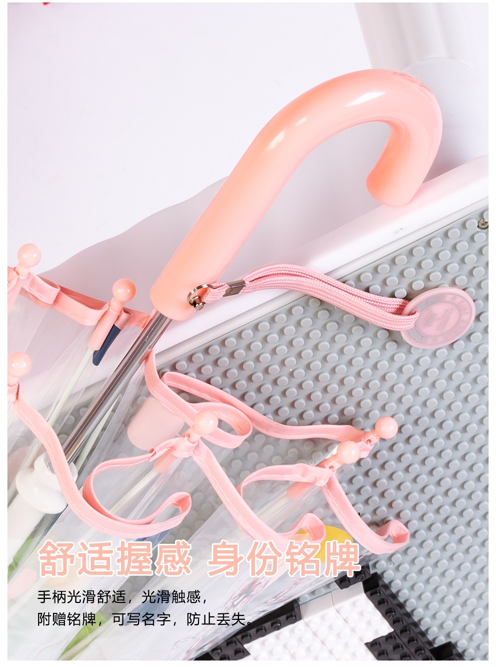 rst066圆点雨伞小可爱儿童伞男童女伞阿波罗拱形雨伞批发详情6