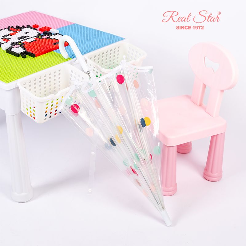 rst066圆点雨伞小可爱儿童伞男童女伞阿波罗拱形雨伞批发详情图4