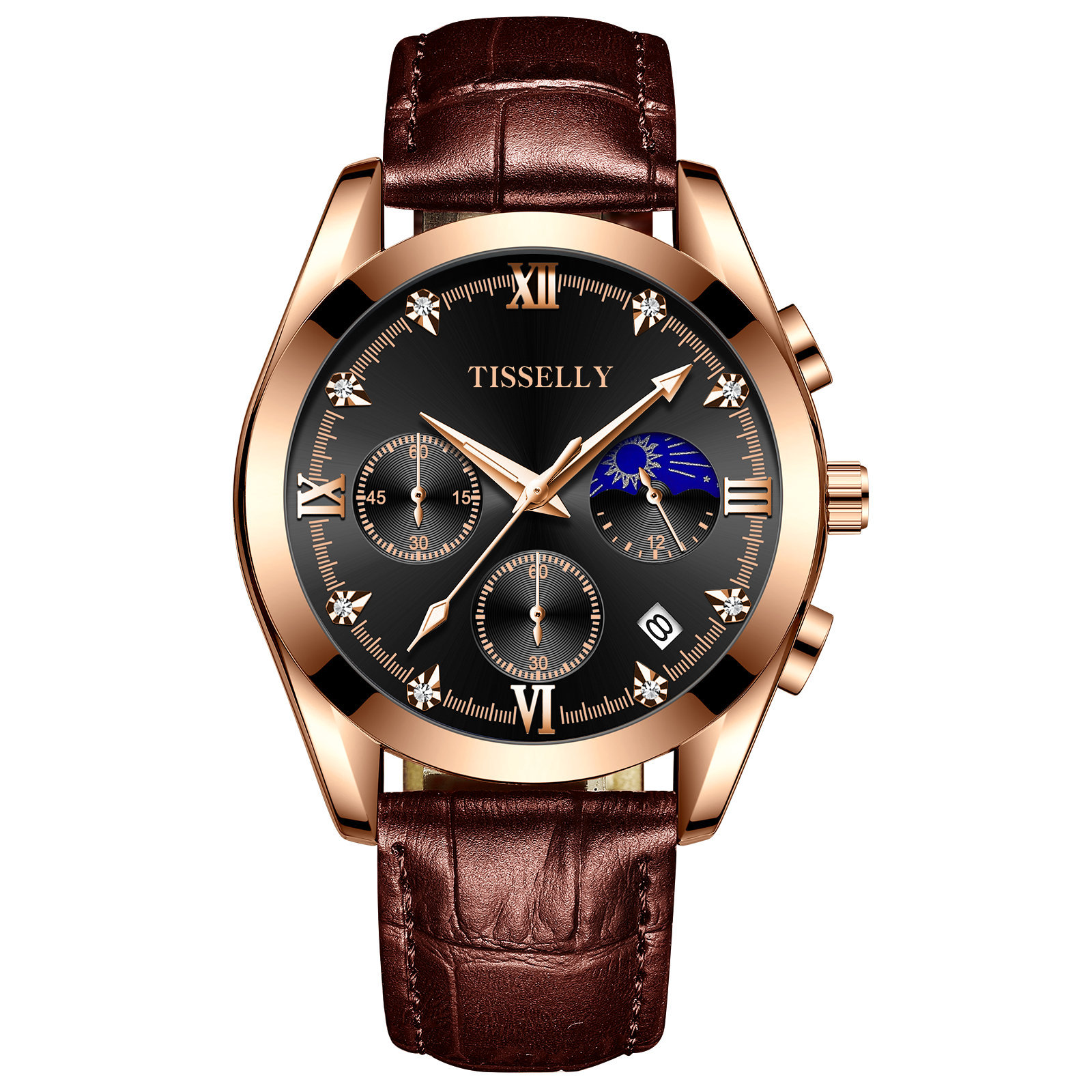 2024爆款男士手表防水夜光石英表时尚商务潮流手表男批发详情图2