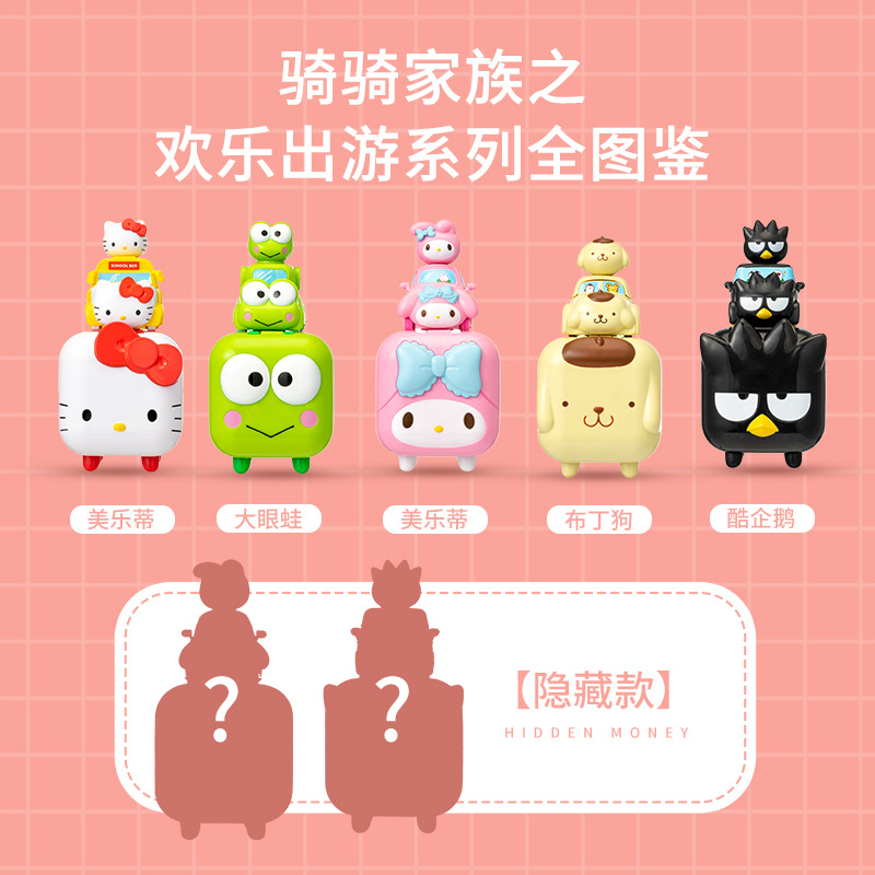 三丽鸥骑骑家族小分队出游记酷洛米潮玩盲盒女孩礼物手办摆件公仔详情图2