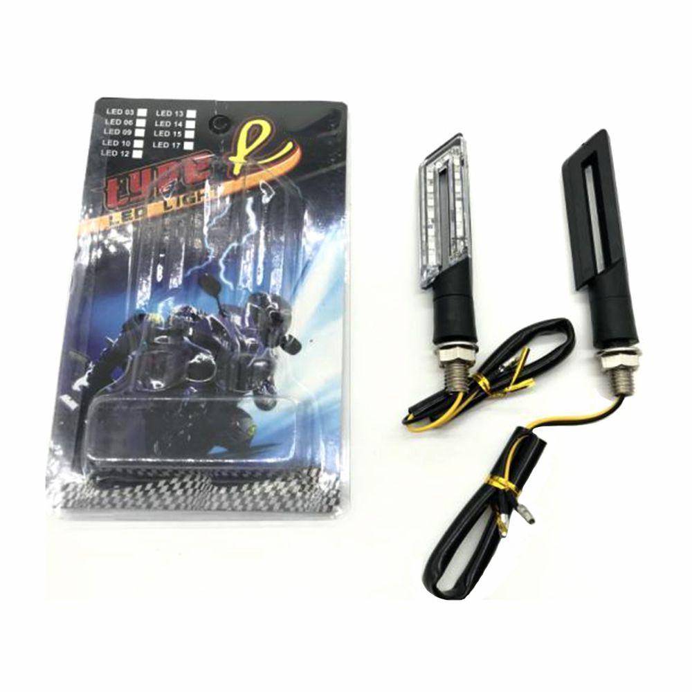 跨骑踏板摩托车改装配件个性创意led防水流光跑马流水转向灯详情图2