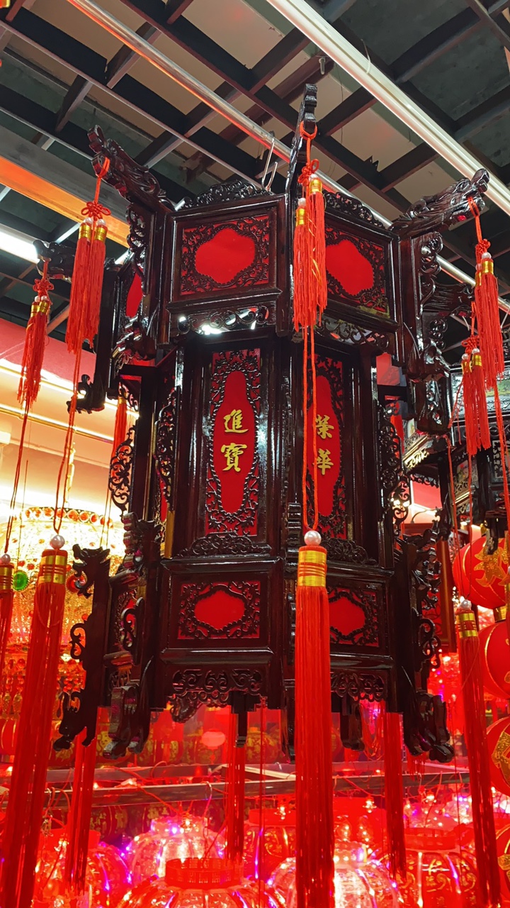 新年春节木质灯笼儿童手工diy材料包古风发光手提小花灯木雕宫灯灯笼7详情图1