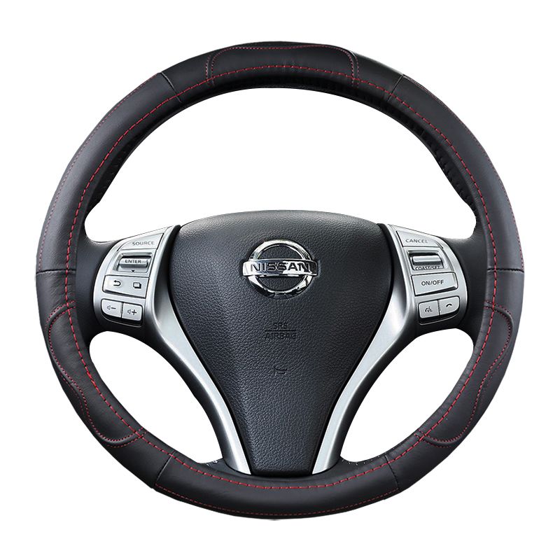 方向盘套适用日产尼桑轩逸蓝鸟阳光天籁骐达奇骏逍客劲客真皮把套详情图1