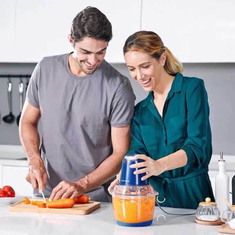 摩飞  绞肉机 家用电动不锈钢多功能小型打肉馅碎菜搅拌蒜泥蓉料理机详情图1