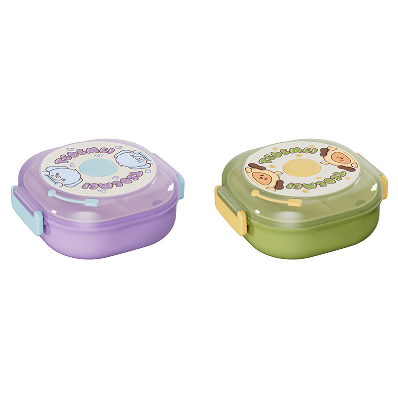 定制卡通饭盒儿童多层便当盒分格带酱料盒小学生专用食品级餐盒详情图4
