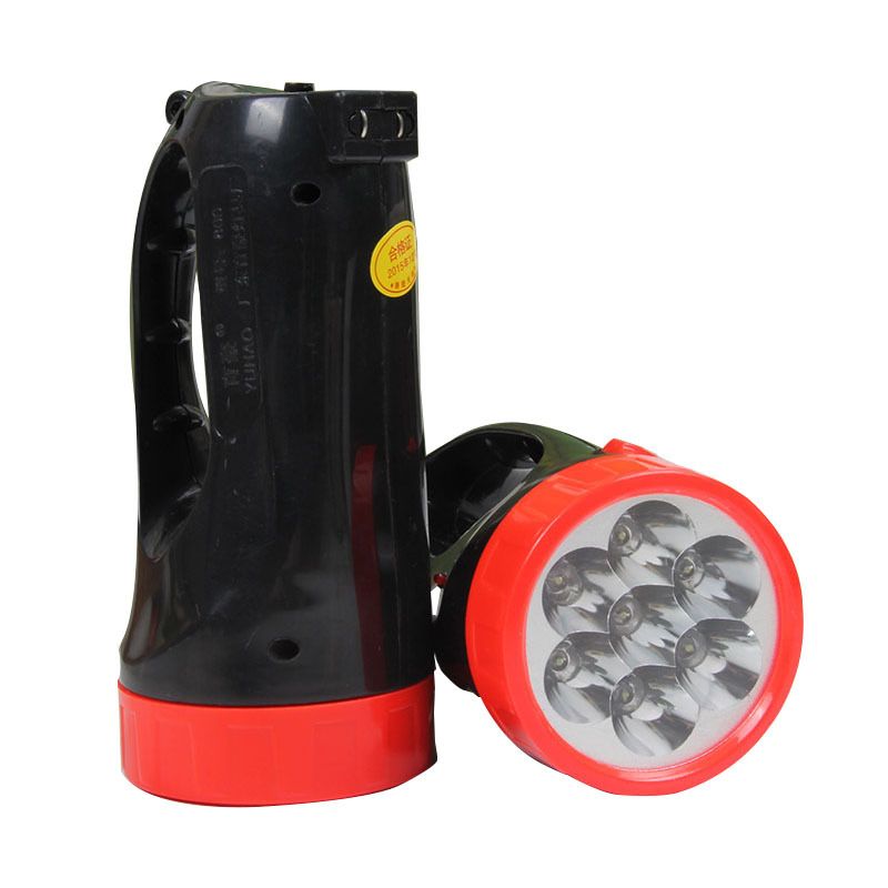 led充电手电筒二挡强光探照灯便携式手提户外照明灯手电厂家批发详情图5