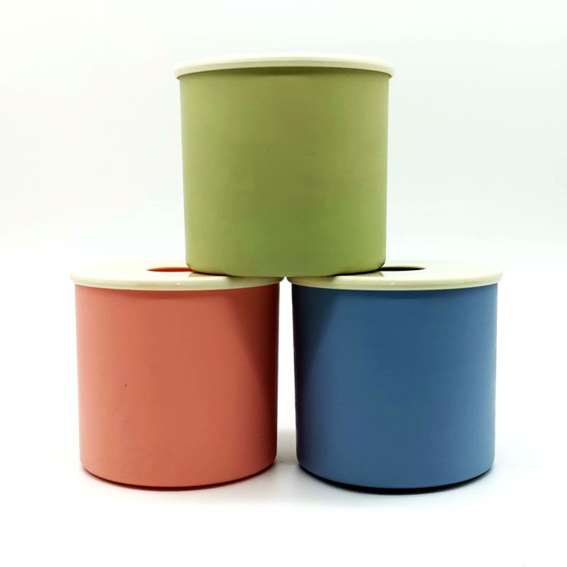 塑料纸巾盒简约饭店纸盒卫生间圆形卷纸盒厂家直销可定制logo详情图1