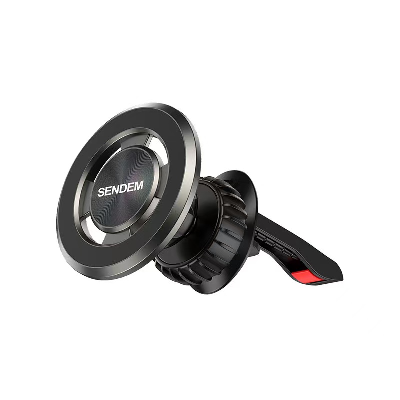 护航系列手机通用支架合金出风口磁吸车载支架硅手机车载支架详情图1