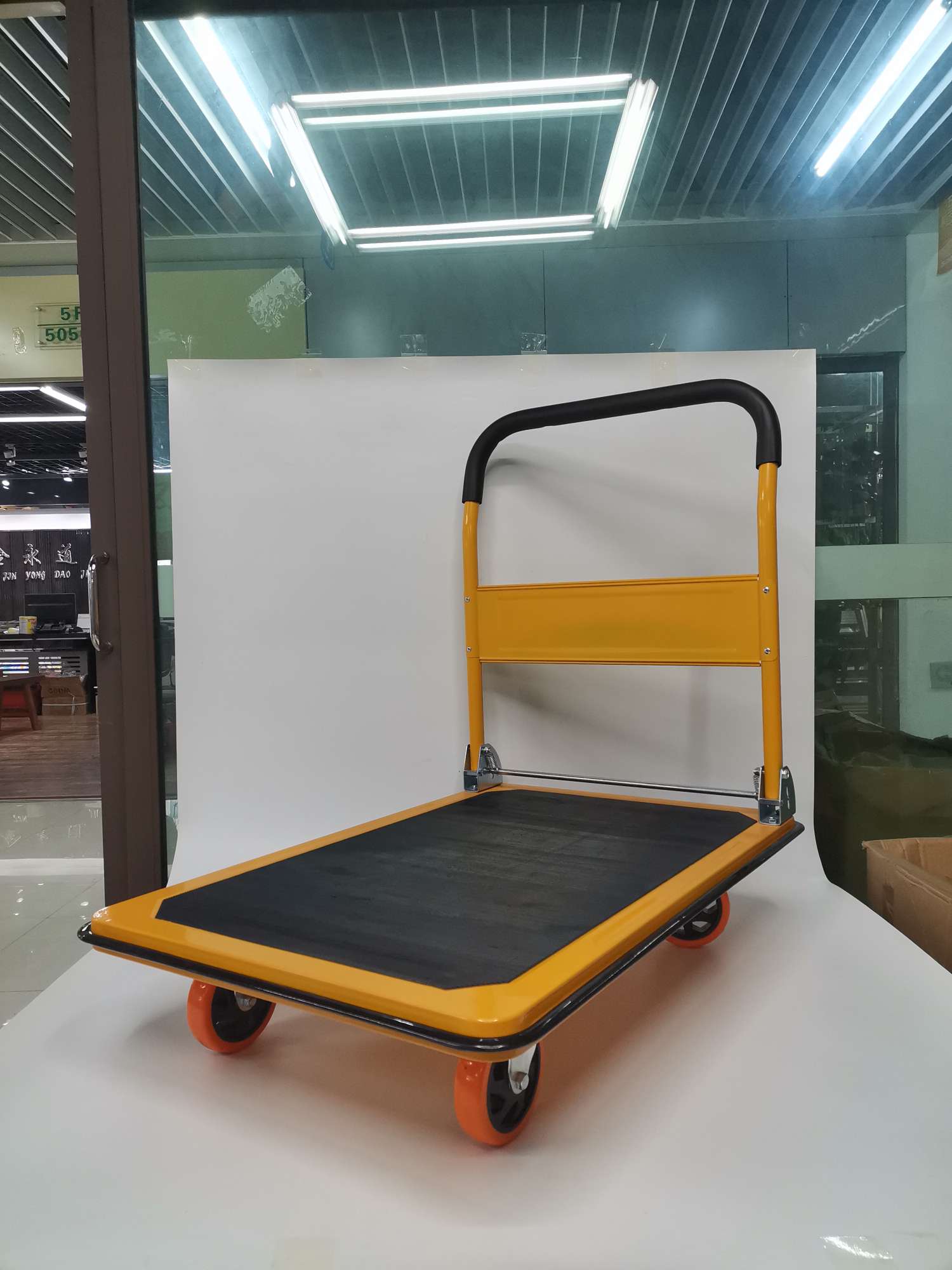 仓储物流拉货可用的手推车可折叠平板车手推车详情图4
