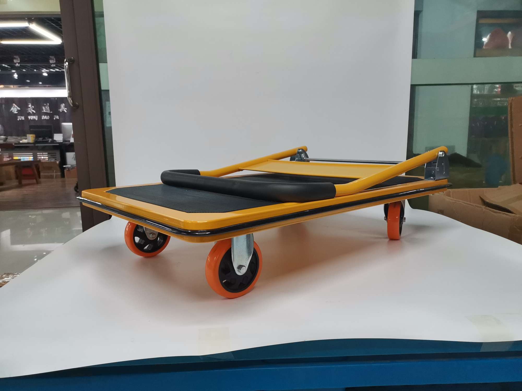 仓储物流拉货可用的手推车可折叠平板车手推车详情图3