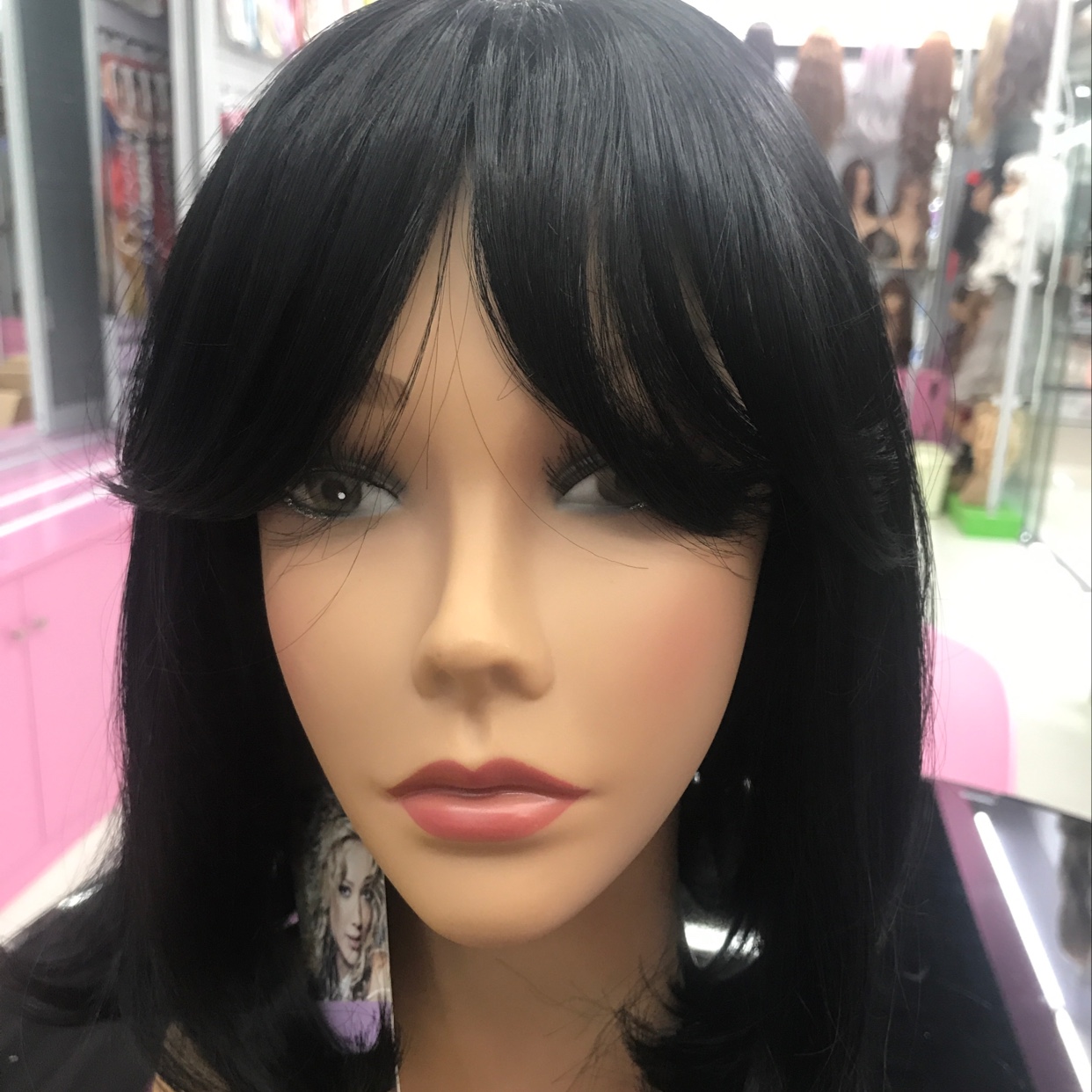 短发波波头女黑长直齐刘海假发详情图1