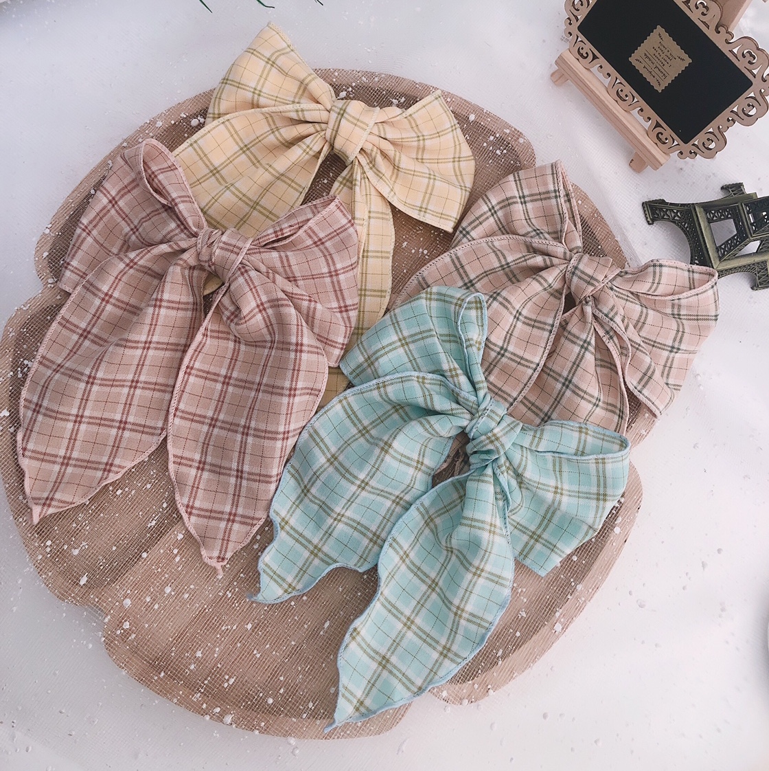 飘带蝴蝶结发夹详情图2