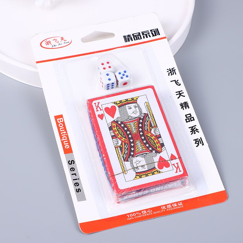 厂家直销扑克色子套装游戏牌批发两元店货源  详情图1