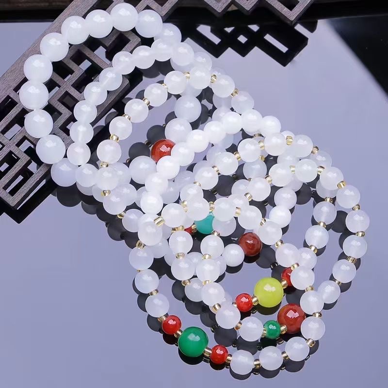 爆款手链白玉手链米珠款引流爆品简约百搭鸿涛饰品-019详情图2