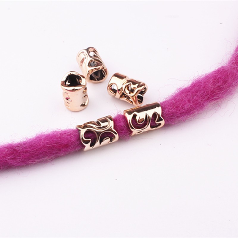 假发脏辫串珠配饰塑料大孔珠 非洲编辫装饰串珠详情图1