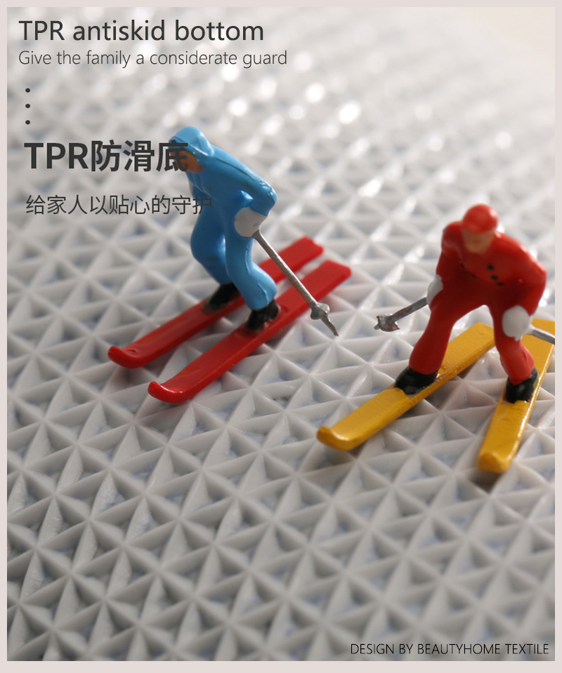 ibh简约回形轻奢现代新中式毛绒浴室卫生间厨房防滑可洗吸水地垫速干门垫入户家用进门玄关地毯地垫bh22061310详情4