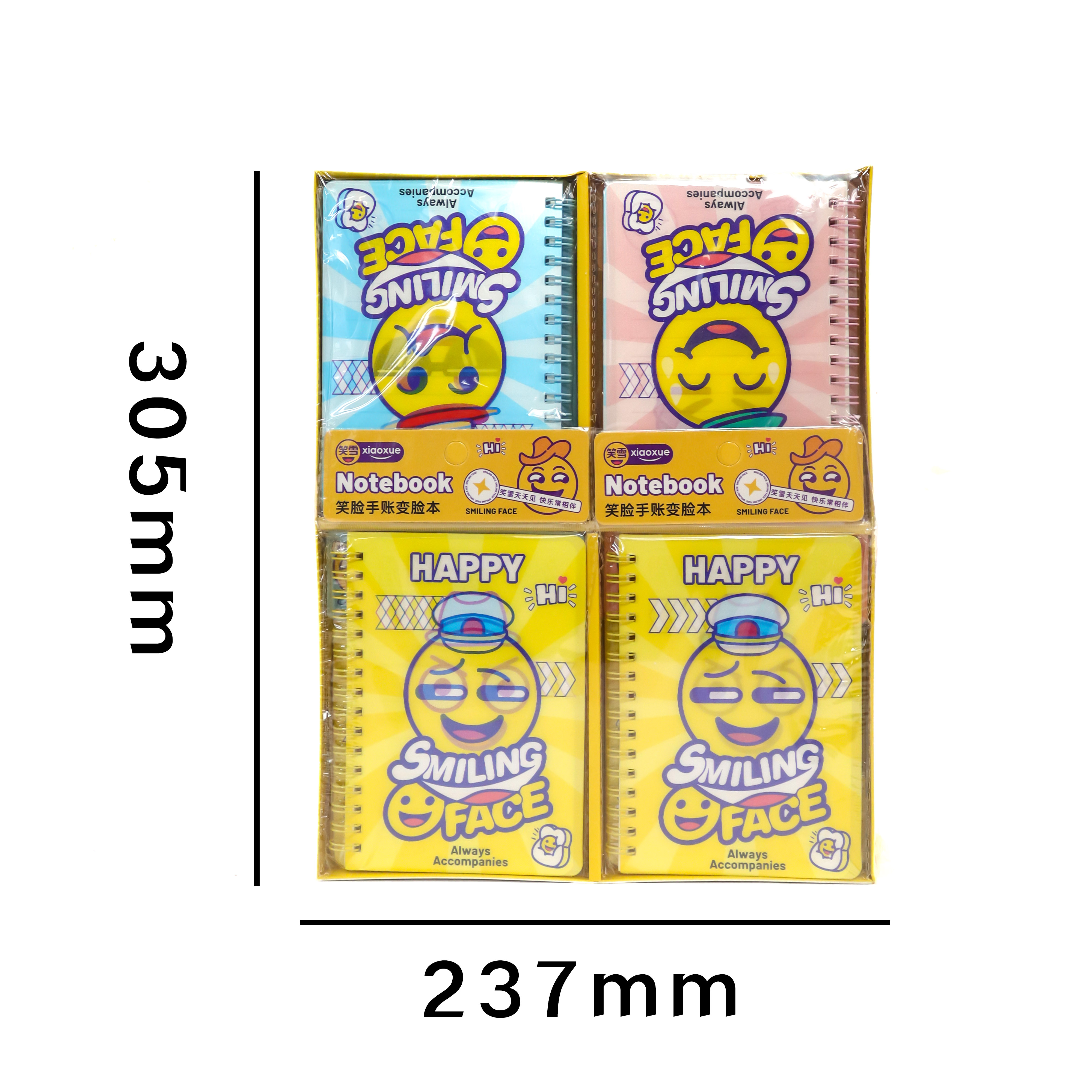 笑脸光栅线圈本 厂家直销  文具批发 高颜值本子  笑脸磁扣线圈本 跨境新品 便携口袋记事本详情图3