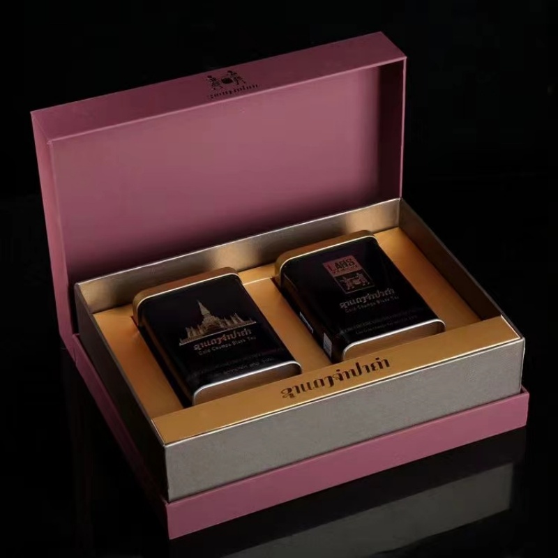 老挝金占芭 野生古树红茶罐包装 黑罐红茶 特级500年古树详情图5