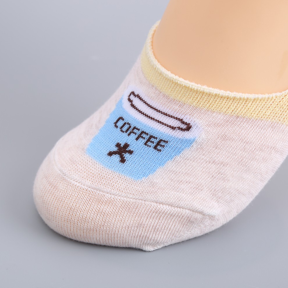 5双装31405夏季薄款隐形浅口短袜不掉跟ins风袜子多彩时尚配色带防滑硅胶船袜厂家直销义乌好货一件代发花型随机详情图5