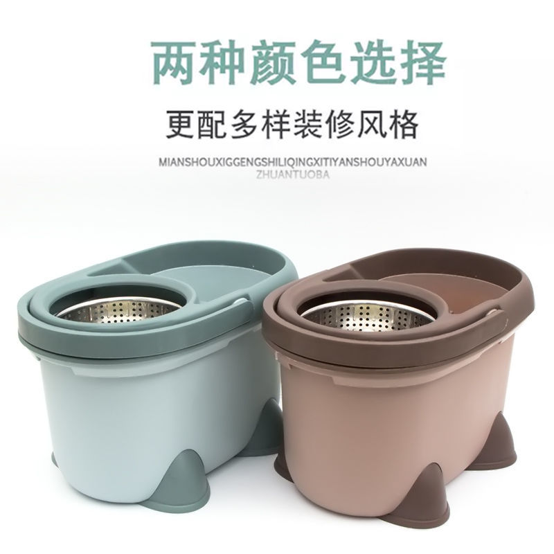 【超厚】拖把旋转拖把桶家用懒人拖把拖布桶墩布桶好神拖 3拖把头详情图5