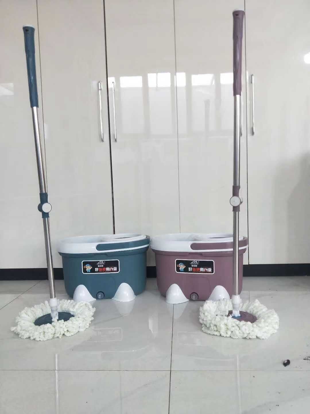 【超厚】拖把旋转拖把桶家用懒人拖把拖布桶墩布桶好神拖 3拖把头详情图1