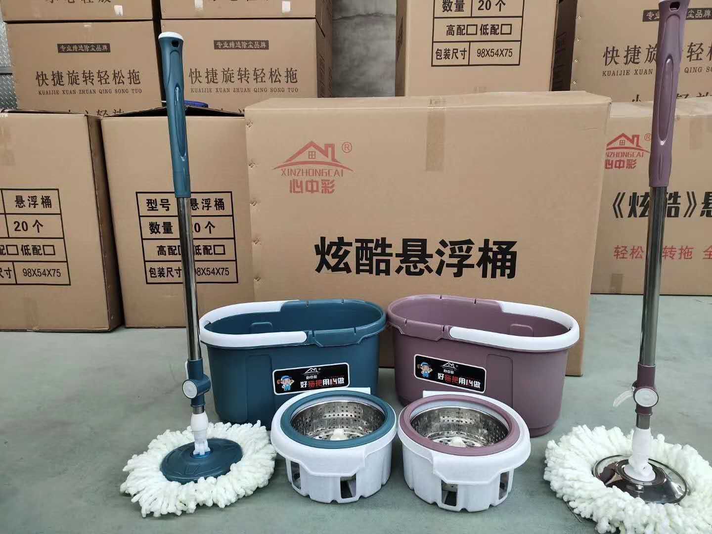 【超厚】拖把旋转拖把桶家用懒人拖把拖布桶墩布桶好神拖 3拖把头详情图10