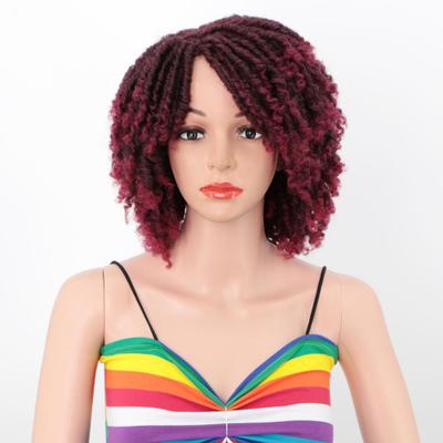 欧美钩针发短发头套手工脏辫假发详情图4