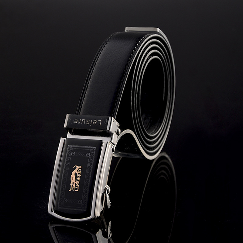 地摊展会热销男士pu仿皮自动扣皮带 礼品裤腰带商务休闲皮带批发详情图3