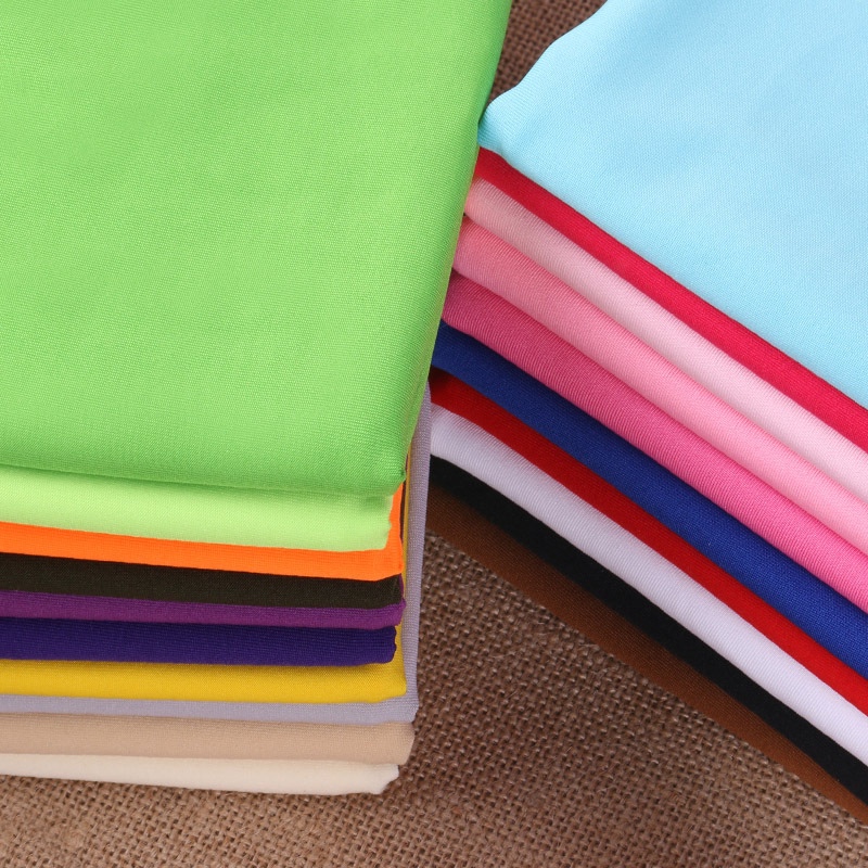 现货牛奶丝四面弹力布 针织氨纶布 服装里布 瑜伽运动服布料详情图3