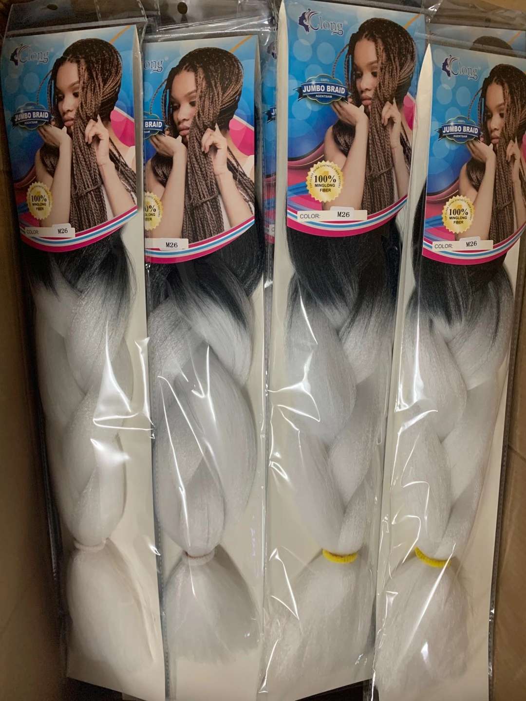 165克三色大辫子非洲脏辫假发辫子详情图3