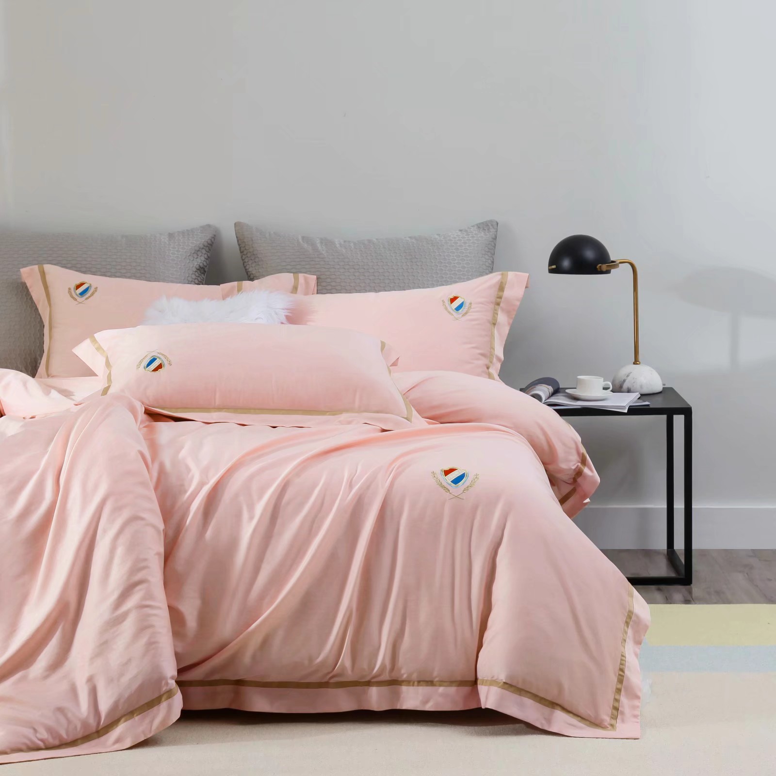 02支长绒棉四件套多件套纯棉四件套全棉被子被套春秋被礼品被婴儿双层纱套件天然乳胶床垫乳胶枕芯立体水洗棉冬被详情图2