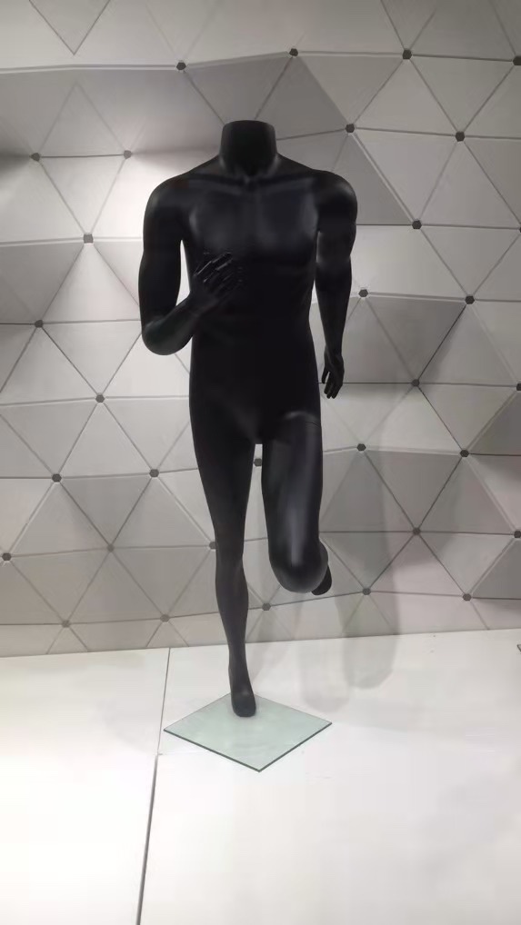 运动跑步假肌肉模特道具男女全身品牌服装店陈列橱窗展示架模特架详情图8