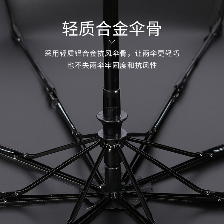 全自动大号学生帅气雨伞男女超大折叠晴雨两用遮阳防紫外线太阳伞详情图9