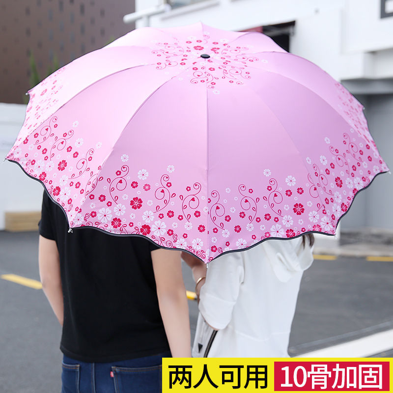三折双人10骨防晒防紫外线晴雨伞折叠遮阳太阳伞女韩版遮阳伞雨伞详情图7