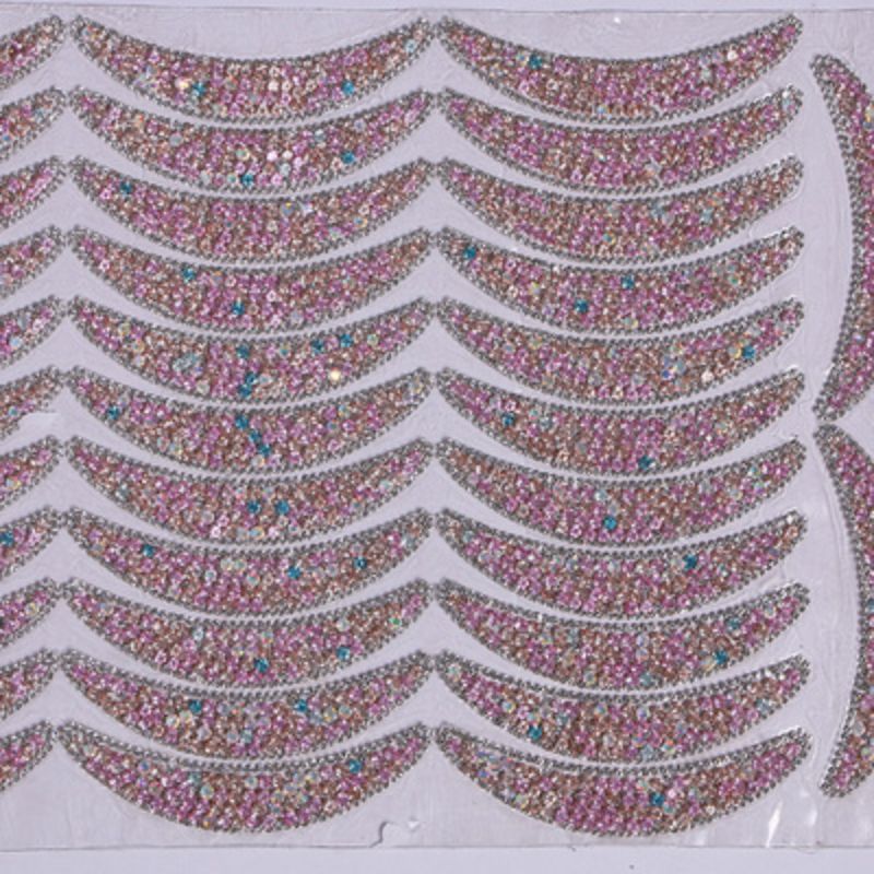 水钻胶网饰品网钻热熔背胶月亮形随意diy发夹化妆盒箱包服饰配件详情图2