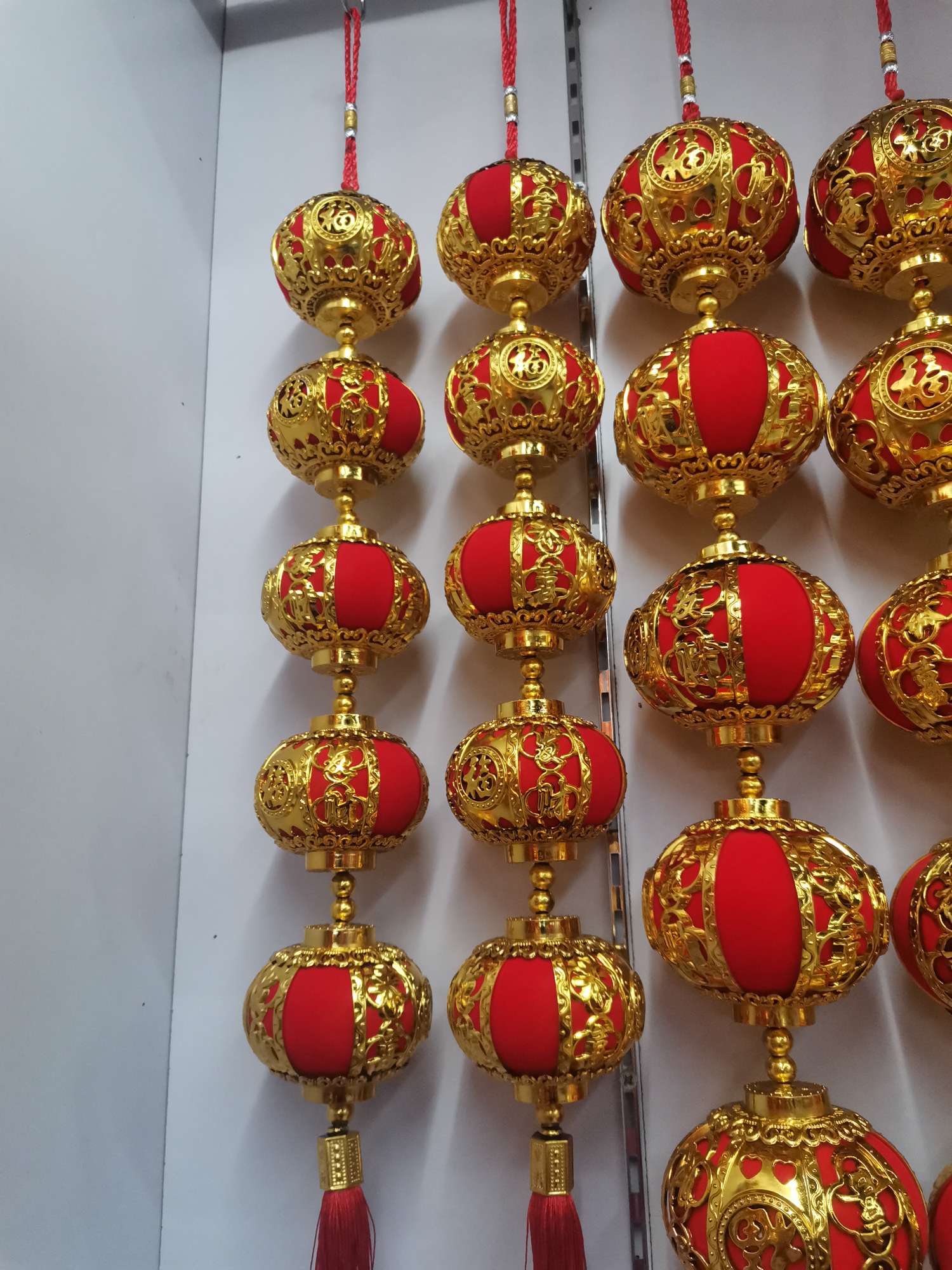 灯笼40大红灯笼厂家直销植绒恭喜发财3义乌好货详情图1